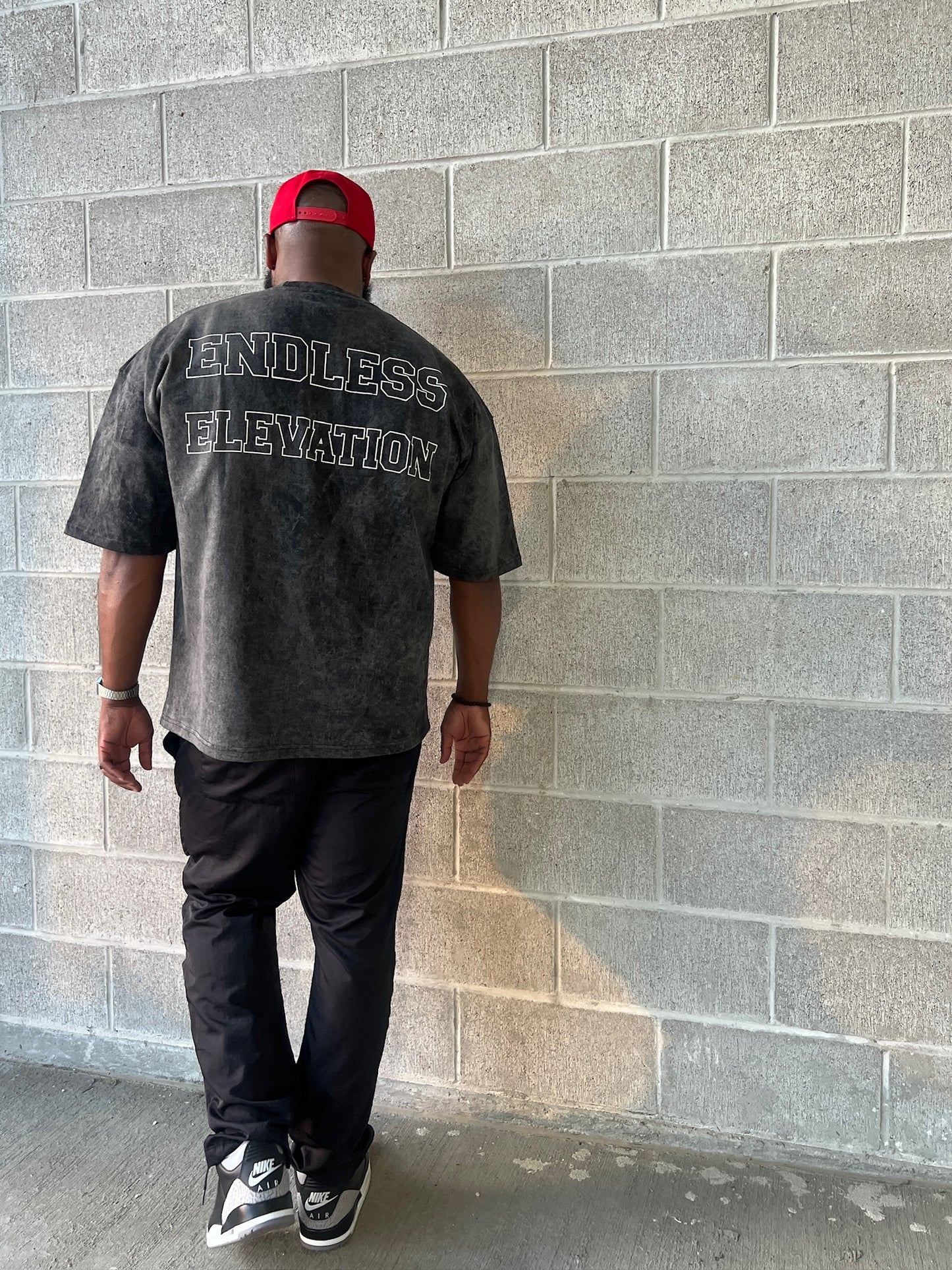 3 Fly Heavy Weight Tee-Charcoal Wash